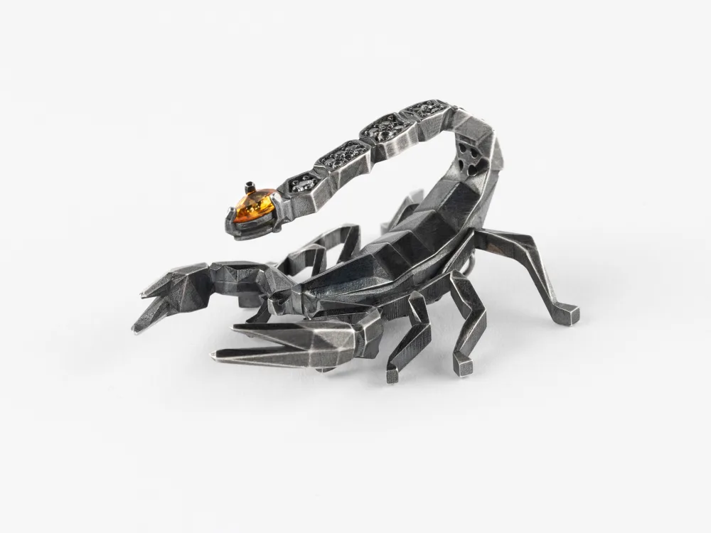 The Sapphire Scorpion Brooch